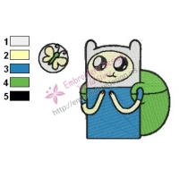 Finn Adventure Time Embroidery Design 06